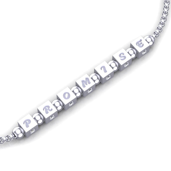 Slide bracelet with cube diamonds - DAKO Jewelry Designs