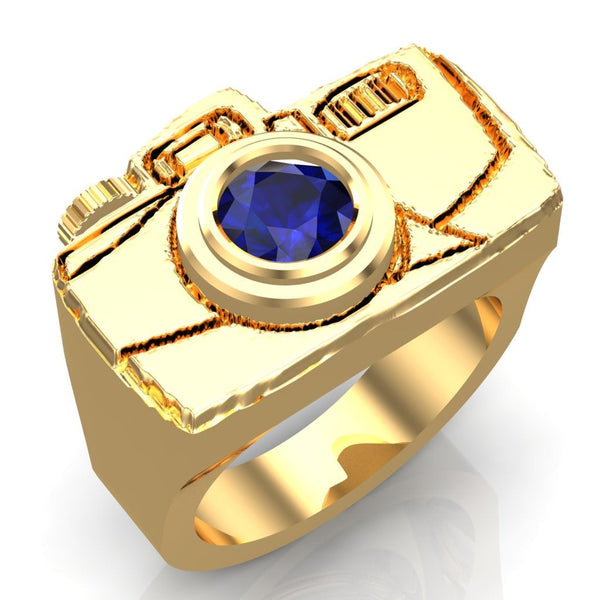 Camera Gold Ring - DAKO Jewelry Designs