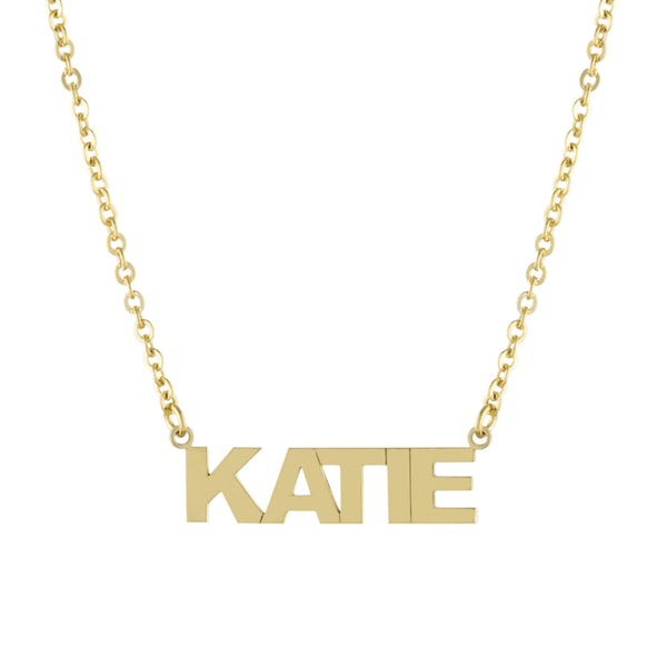 Name Plate necklace - DAKO Jewelry Designs