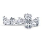 14 Karat Baguette and Round Diamond Cross - DAKO Jewelry Designs
