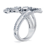 14 Karat Gold Baguette and Round Diamond Ring Combination - DAKO Jewelry Designs
