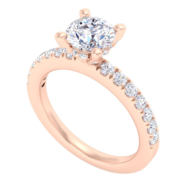 14 Karat Diamond Engagement Ring - DAKO Jewelry Designs