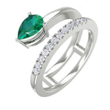 14 Karat Gold Diamond and Gemstone Ring - DAKO Jewelry Designs