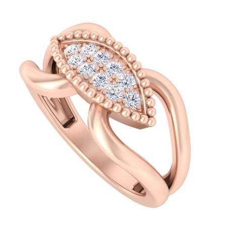 14 Karat Gold Cluster Ring - DAKO Jewelry Designs