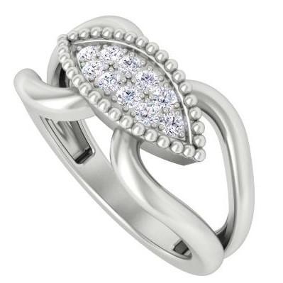 14 Karat Gold Cluster Ring - DAKO Jewelry Designs