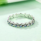 Leaf December stone ring - DAKO Jewelry Designs