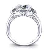 Yesterday,Today and Always Three Stone Ring - DAKO Jewelry Designs