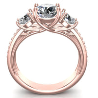 Yesterday,Today and Always Three Stone Ring - DAKO Jewelry Designs