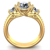 Yesterday,Today and Always Three Stone Ring - DAKO Jewelry Designs