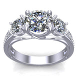 Yesterday,Today and Always Three Stone Ring - DAKO Jewelry Designs