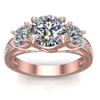 Yesterday,Today and Always Three Stone Ring - DAKO Jewelry Designs