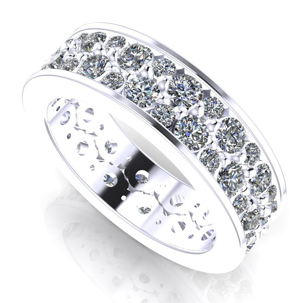 Split Eternity Anniversary Ring - DAKO Jewelry Designs