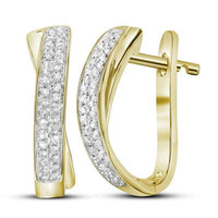 Diamond Hoop Love Earrings - DAKO Jewelry Designs