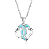 Forever heart opal necklace - DAKO Jewelry Designs