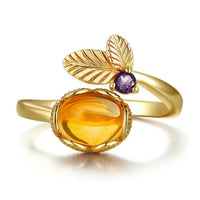 Flower Natural Citrine - DAKO Jewelry Designs