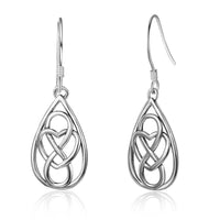 Vintage Heart Knot  Dangle Earrings - DAKO Jewelry Designs