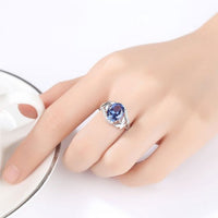 Oval leaf ring - DAKO Jewelry Designs