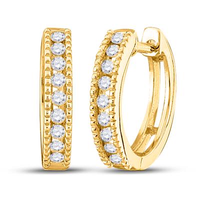 Diamond Hoop Earrings - DAKO Jewelry Designs