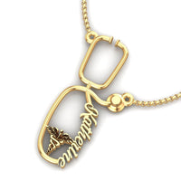 Stethoscope Personalized Necklace - On The Spot Jewelers