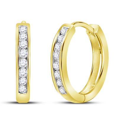 Diamond Hoop Earrings - DAKO Jewelry Designs