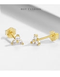 Three Stone Earrings - DAKO Jewelry Designs