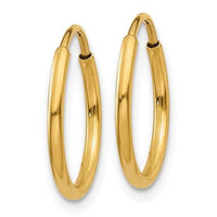 Hoop earrings 14K yellow gold - DAKO Jewelry Designs