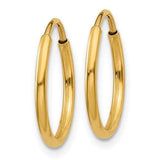 Hoop earrings 14K yellow gold - DAKO Jewelry Designs