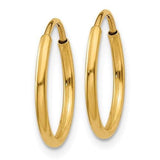 Hoop earrings 14K yellow gold - DAKO Jewelry Designs