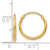 Hoop earrings 14K yellow gold - DAKO Jewelry Designs