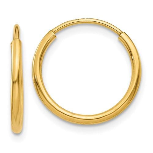 Hoop earrings 14K yellow gold - DAKO Jewelry Designs